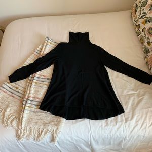 Eileen Fisher Black Wool Turtleneck
